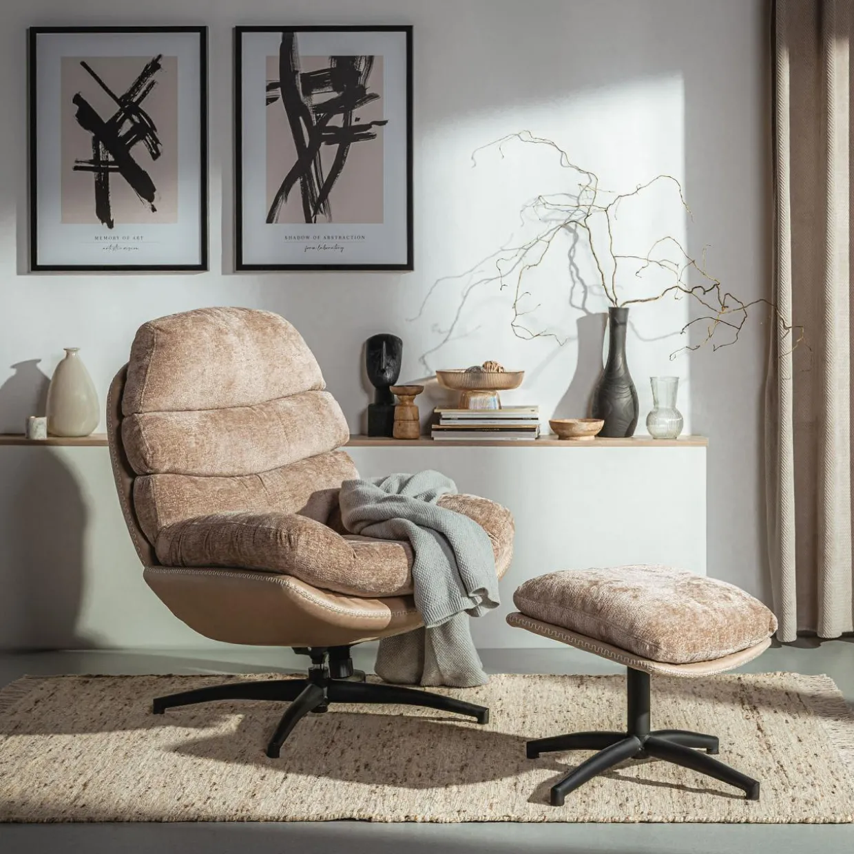 Dywan wełniany kremowy LIMA 80x150 cm