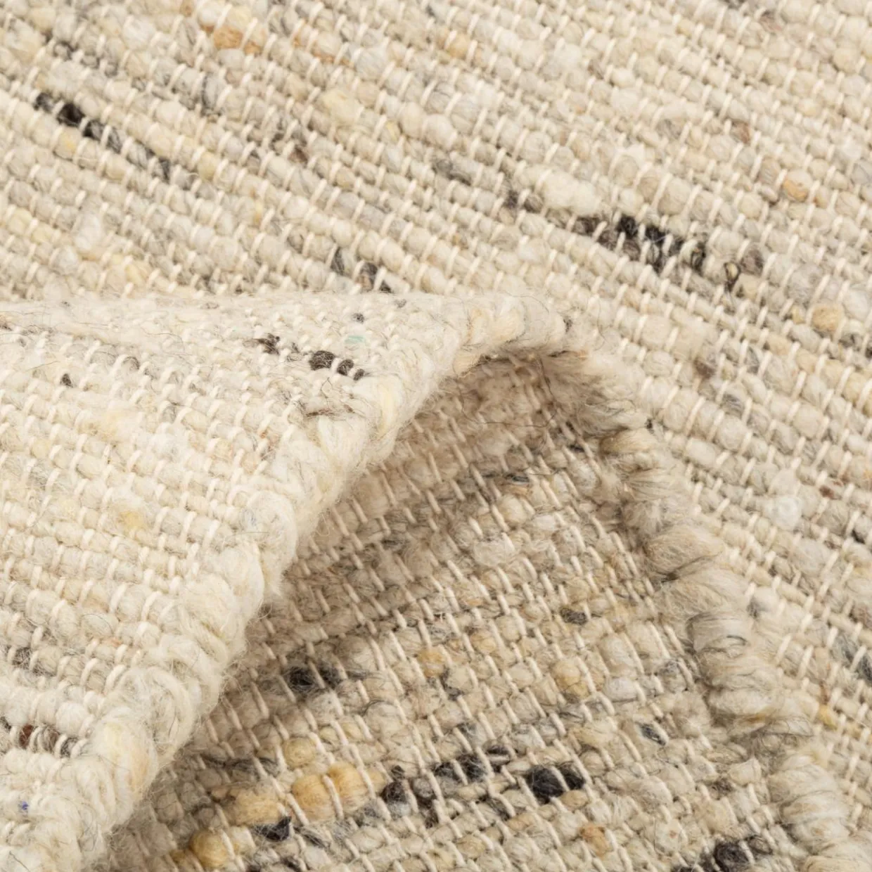 Dywan wełniany kremowy LIMA 80x150 cm