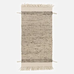 Dywan wełniany naturalny beż LIMA 80x150 cm