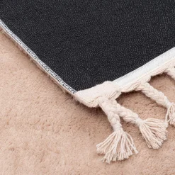 Dywan z frędzlami beżowy PULLY 80x150 cm