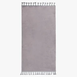 Dywan z frędzlami szary PULLY 80x150 cm