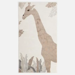 Dywan z żyrafą kremowy STEP 80x150 cm