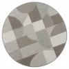 Dywan zewnętrzny geometryczny okrągły ROTA 120 cm