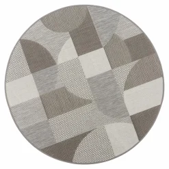 Dywan zewnętrzny geometryczny okrągły ROTA 120 cm
