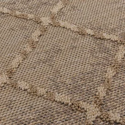 Dywan zewnętrzny romby beż BOUCLE 120x170 cm