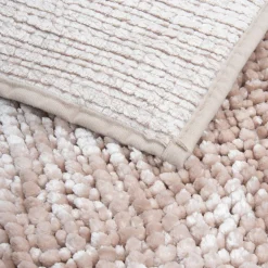 Dywanik łazienkowy beżowy CHENILLE 50x80 cm