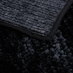 Dywanik łazienkowy czarny CHENILLE 40x60 cm