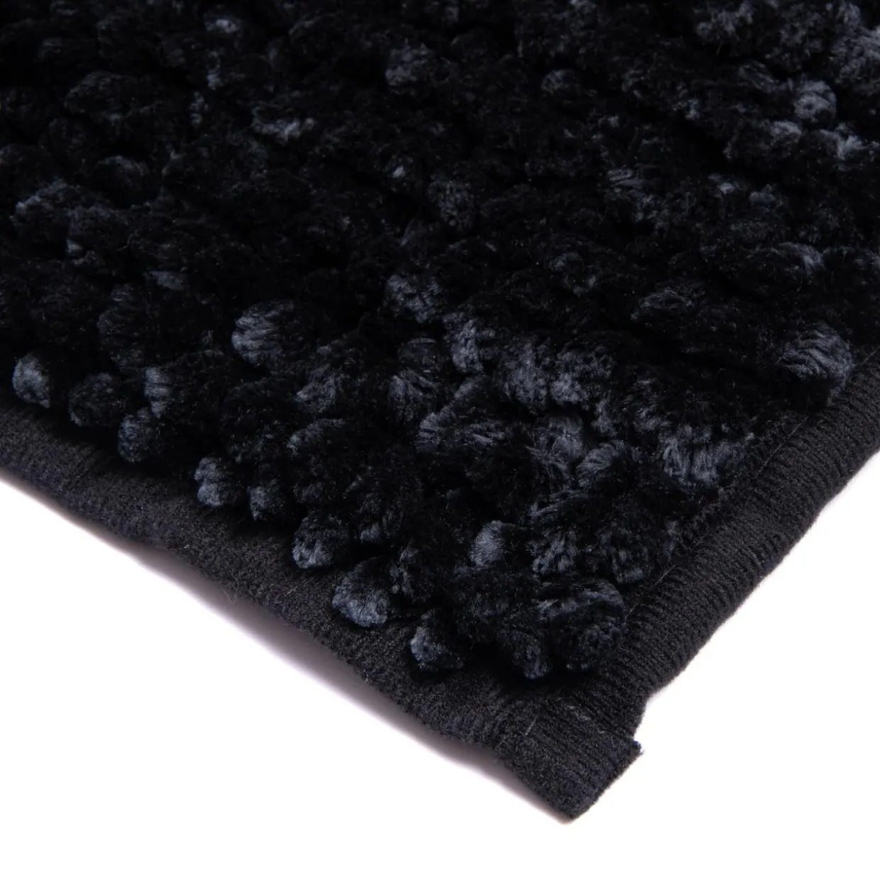 Dywanik łazienkowy czarny CHENILLE 40x60 cm