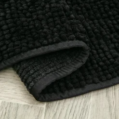 Dywanik łazienkowy czarny TOLEDO 50x80 cm