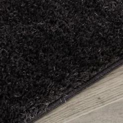 Dywanik łazienkowy glamour czarny GLAM 50x80 cm