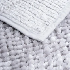 Dywanik łazienkowy jasnoszary CHENILLE 60x90 cm