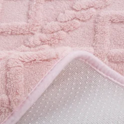 Dywanik łazienkowy NORDIC, różowy, 50x80 cm