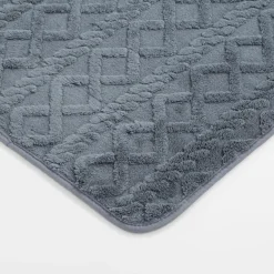 Dywanik łazienkowy NORDIC, ciemnoszary, 50x80 cm