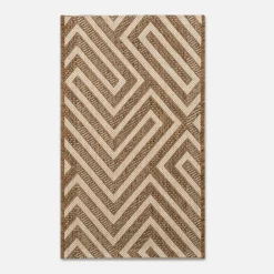 Dywanik nowoczesny beżowy JUTA 40x60 cm