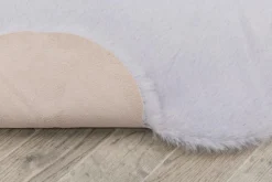 Dywanik szary kwiatek NEBBIA 60x60 cm