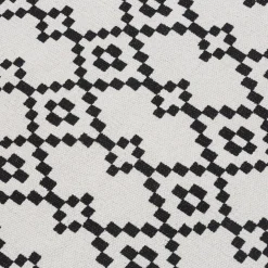 Dywanik w romby biało-czarny SCANDI 50x80 cm
