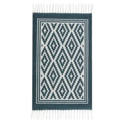 Dywanik w romby niebiesko-biały SCANDI 50x80 cm