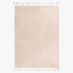 Dywanik z frędzlami beżowy PULLY 60x100 cm