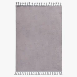 Dywanik z frędzlami szary PULLY 60x100 cm