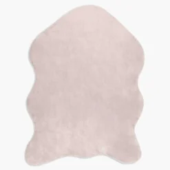 Dywanik ze sztucznego futra RABBIT beżowy, 60x90 cm