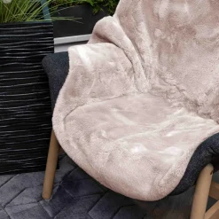 Dywanik ze sztucznego futra RABBIT beżowy, 60x90 cm