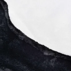 Dywanik ze sztucznego futra RABBIT czarny, 60x90 cm