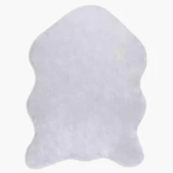 Dywanik ze sztucznego futra RABBIT szary, 60x90 cm