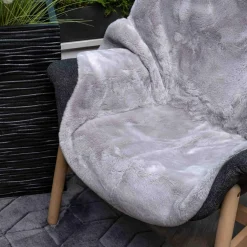 Dywanik ze sztucznego futra RABBIT szary, 60x90 cm