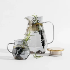 Dzbanek ze szkła borokrzemowego geometryczny 1,5 L