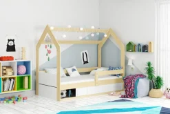 Łóżeczko dziecięce domek HAVEN 80x160 cm
