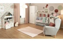 Łóżeczko ze stelażem LOEN 60x120 cm