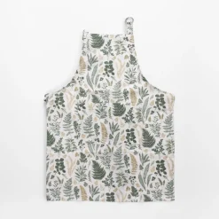 Fartuszek kuchenny bawełniany w paprotki 60x80 cm