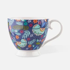 Filiżanka na nóżce granatowa JUMBO FOLK 350 ml