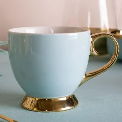 Filiżanka porcelanowa na nóżce Jumbo AURORA GOLD 400 ml