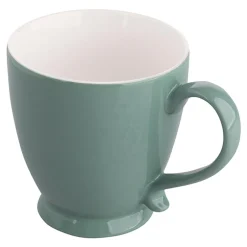 Filiżanka porcelanowa na nóżce zielona Jumbo URBAN 400 ml