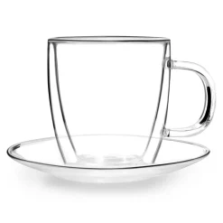 Filiżanki termiczne AMO 250 ml ze spodkami, kpl. 2 szt.