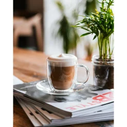 Filiżanki termiczne AMO 250 ml ze spodkami, kpl. 2 szt.