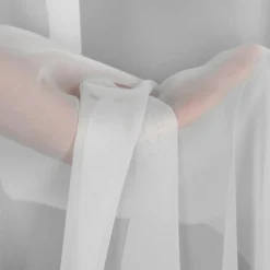 Firana do salonu biała SIMONE 140x300 cm