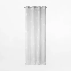 Firana na przelotkach biała SABINE 140x250 cm