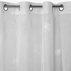 Firana na przelotkach biała SABINE 140x250 cm
