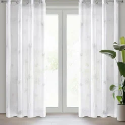 Firana na przelotkach biała SABINE 140x250 cm
