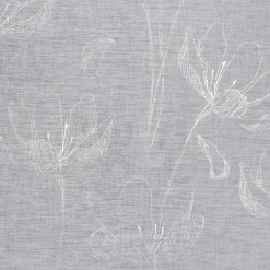 Firana na przelotkach biało-srebrna AMALIA 140x250 cm