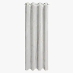 Firana na przelotkach biało-złota AMALIA 140x250 cm