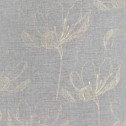 Firana na przelotkach biało-złota AMALIA 140x250 cm