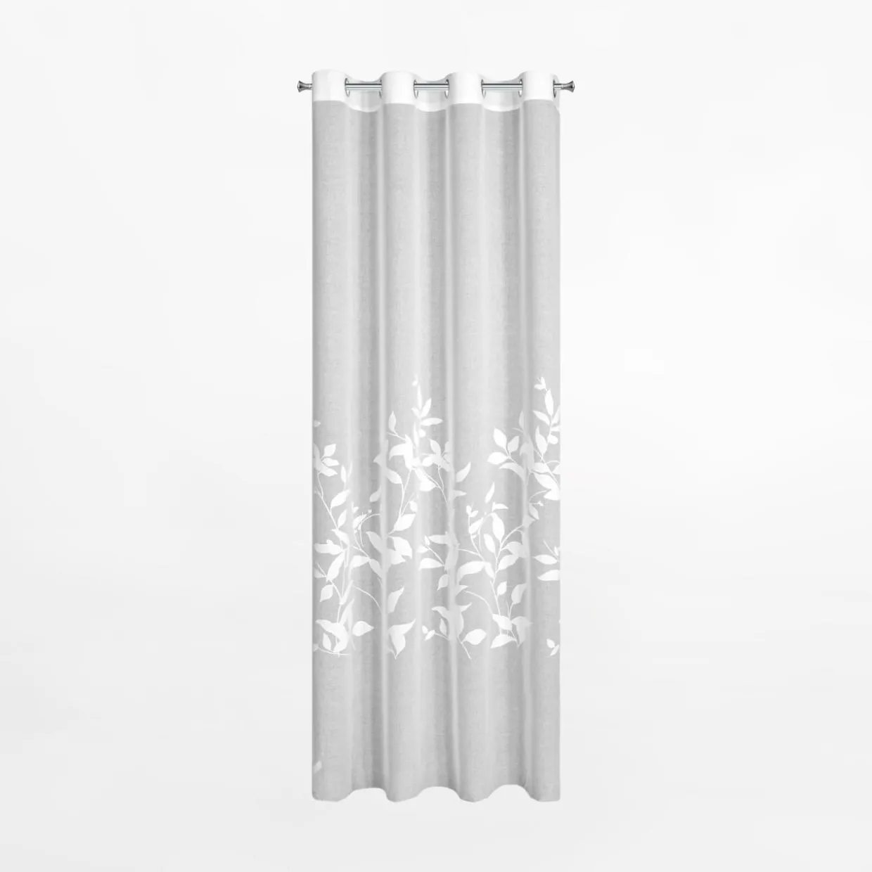 Firana na przelotkach biała ESTELLA 140x250 cm