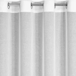 Firana na przelotkach biała ESTELLA 140x250 cm