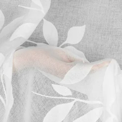 Firana na przelotkach biała ESTELLA 140x250 cm