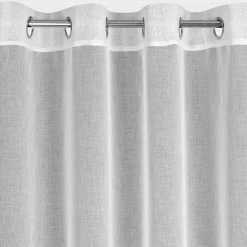 Firana na przelotkach etno biała DANA 140x250 cm