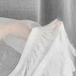 Firana na przelotkach etno biała DANA 140x250 cm