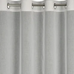 Firana na przelotkach kremowa ABBIE 140x250 cm